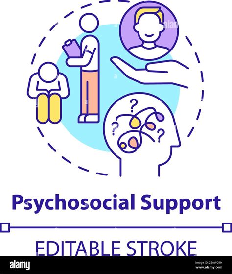 Psychosocial Support Concept Icon Stock Vector Image And Art Alamy