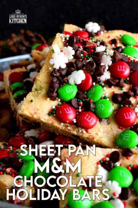 Sheet Pan M M Chocolate Holiday Bars Lord Byron S Kitchen