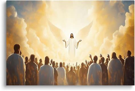 AVOI Jesus Saves Canvas Wall Art Spiritual Awakening Art Print For