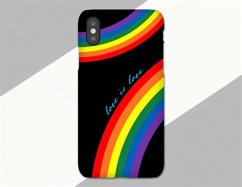 LGBTQ Pride Phone Case Gay Pride Rainbow IPhone XS Max Xr X Etsy