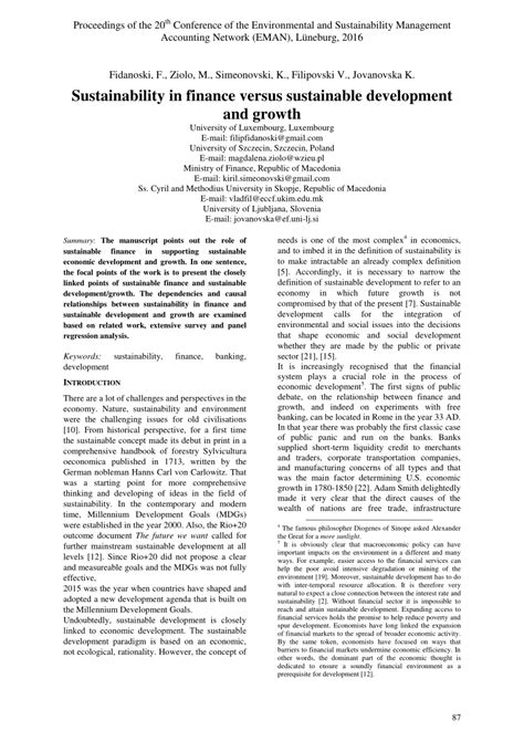 sustainability  finance  sustainable development  growth