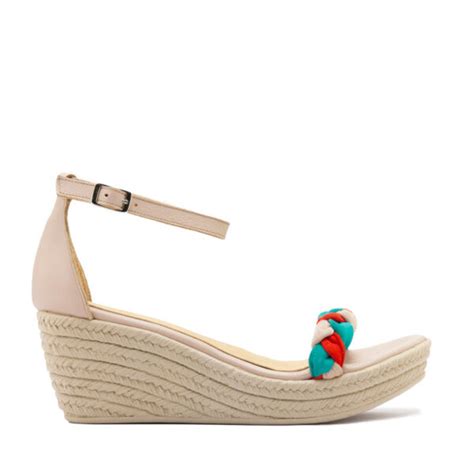 OFERTA Sandalias Color Nude Con Trenza RALLYS