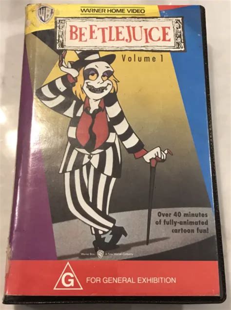 Beetlejuice Animated Series Volume Rare Vhs Video Tape Big Box