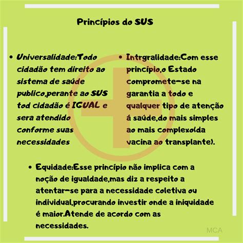 Os Principios Da Universalidade Equidade E Integralidade Pautam Os Servicos