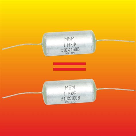 1 UF 160 V MATCHED PAIR RUSSIAN PAPER IN OIL PIO AUDIO CAPACITORS MBM