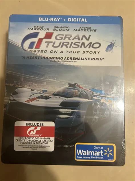 Gran Turismo Blu Ray Digital Code Steelbook Exclusive New