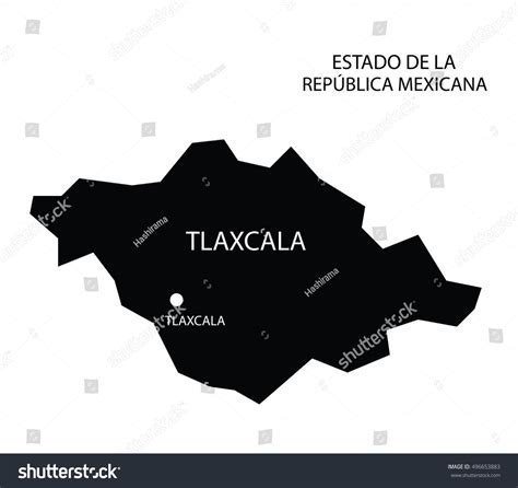 Estado De Tlaxcala, Mexico, vector map isolated - Royalty Free Stock ...