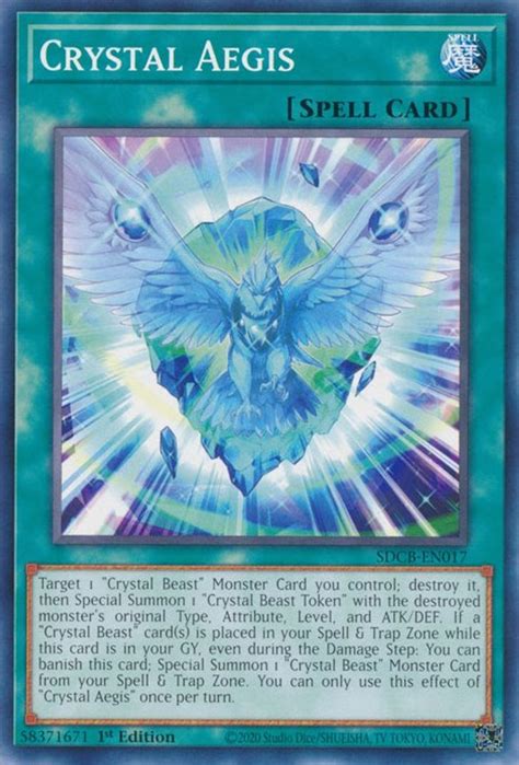 Crystal Aegis Structure Deck Legend Of The Crystal Beasts YuGiOh