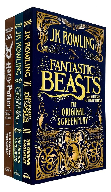 J K Rowling Collection Books Set Fantastic Beasts And Where To Find