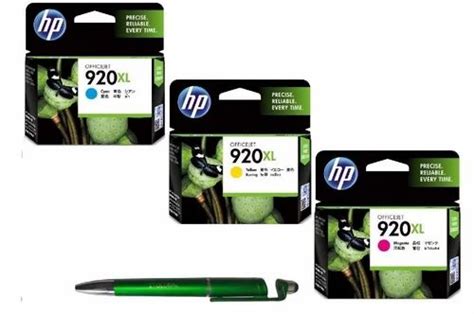 HP 920 XL C Y M Ink Cartridge Set Of 3 Bundle With ITGLOBAL 3 In 1