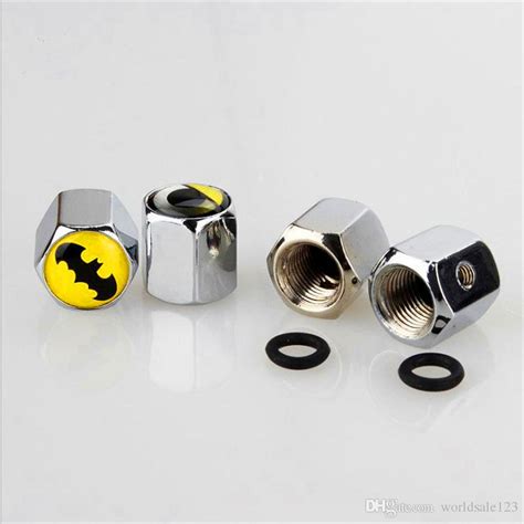 Set Lockable Anti Theft Dust Cap Tire Valve Caps With Car Logo Badges