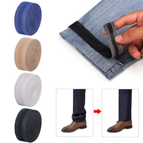 Iron On Pants Edge Shorten Self Adhesive Pants Mouth Paste Hem Fabric