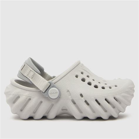 Crocs Light Grey Echo Clog Toddler Sandals Shoefreak
