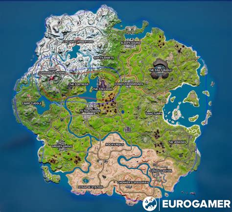 Fortnite Chapter 3 Season 4 Map Named Locations Landmarks Explained