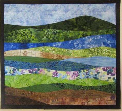 Simple Strip Landscape Quilt From Artquiltsbysharon Landscape