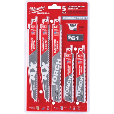 Milwaukee 49-22-3306 Sawzall® Carbide Teeth Blade Set