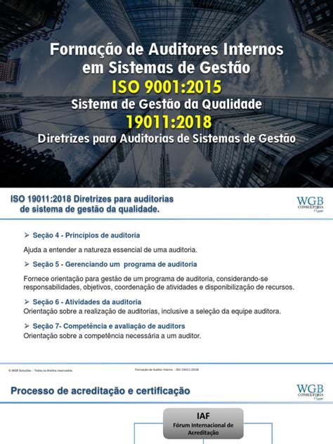 Formação De Auditores Internos Em Sistemas De Gestão Download Grátis Pdf Iso 9000 Business