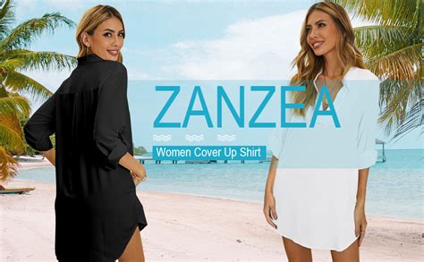 ZANZEA Women Chiffon Tunic Blouse Shirt Summer Swimsuit Beach Cover Up Shirt Bikini Beachwear