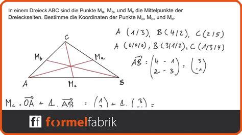 Vektorrechnung Bungsaufgabe Mittelpunkte Der Dreieckseiten Bestimmen