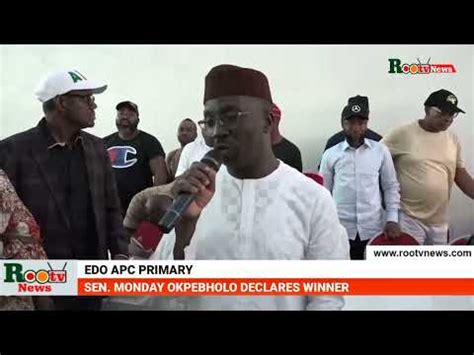 Edo APC Primary Sen Monday Okpebholo Declares Winner YouTube