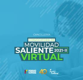 Convocatoria De Movilidad Saliente Virtual Ii Pregrados Y