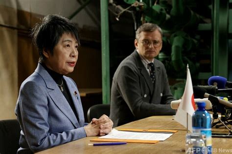 上川外相、ウクライナ訪問 支援継続を表明 写真9枚 国際ニュース：afpbb News