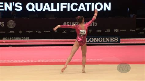 Kwan Alaina Sue Blr 2015 Artistic Worlds Qualifications Floor Exercise Youtube