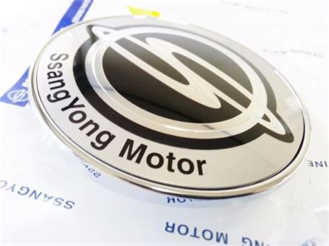 OEM Genuine Ssangyong Logo Tail Gate Emblem Badge Ssangyong Musso ...