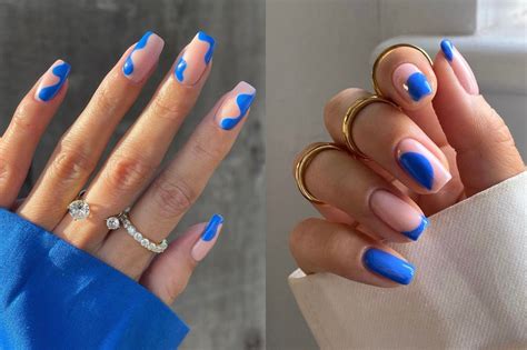 Descubrir 96 imagen diseños de uñas de color azul Viaterra mx