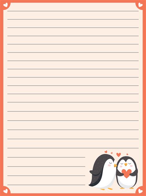 Love Letter Stationery - 10 Free PDF Printables | Printablee | Letter ...