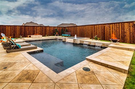 Geometric Pool Designs Dallas Highland Park And Plano Swimming Pool