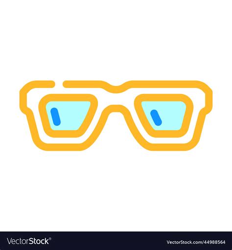 Modern Glasses Optical Color Icon Royalty Free Vector Image