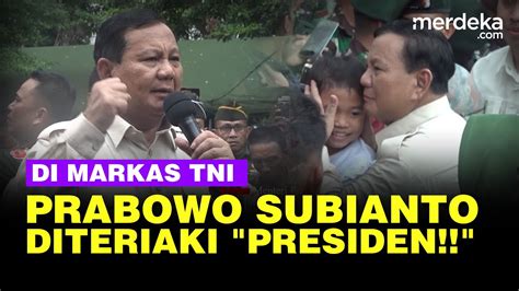 Bagi Bagi Motor Untuk Babinsa Prabowo Subianto Diteriaki Presiden