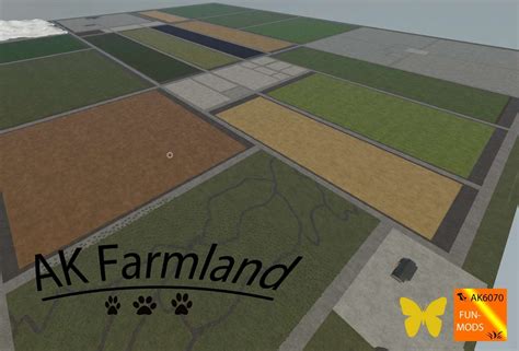 AK Farmland Flat 4 Fach Karte V1 0 Mod Landwirtschafts Simulator 25