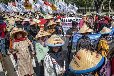 Aksi Hari Tani Nasional 2023 ANTARA Foto