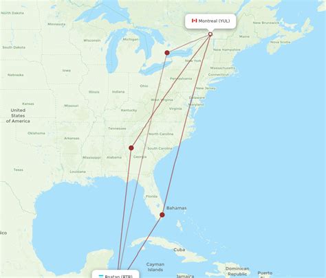 Flights From Montreal To Roatan Yul To Rtb Flight Routes