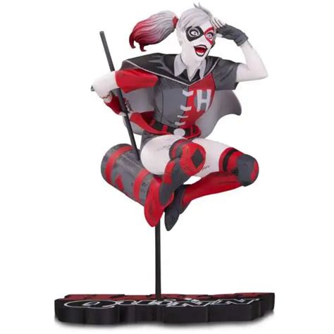 Batman Harley Quinn Red White Black Harley Quinn Statue Stanley Lau Version 1 Dc Comics Toywiz