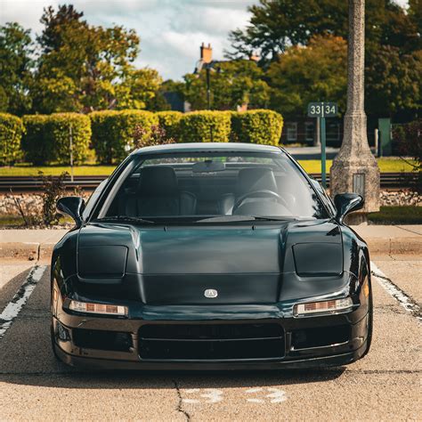 Front Of Black Acura Nsx At Lake Forest Then Now Auto Show Benlevy