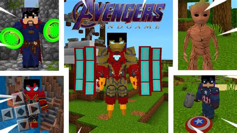 Saiu O MELHOR ADDON DE VINGADORES ULTIMATO PARA O Minecraft PE