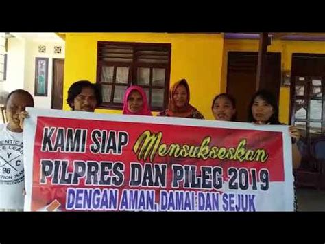 Deklarasi Mendukung Pileg Dan Pilpres Aman Damai Dan Sejuk Oleh