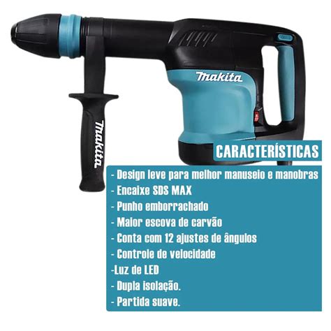 Martelo Rompedor Sds Max W Makita Hm C