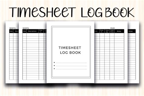 Timesheet Log Book Graphic By Printable Design Creative Fabrica