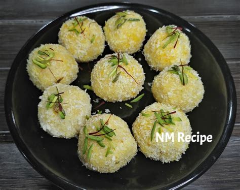 Coconut Ladoo Recipe Nariyal Ladoo Instant Coconut Laddu Nm Recipe