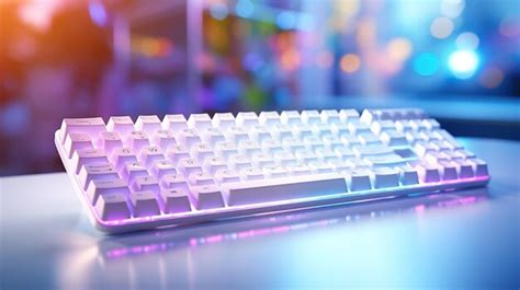 Premium AI Image | Keyboard with colorful RGB lights