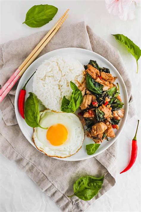 Pad Krapow Gai Thai Basil Chicken • Curious Cuisiniere