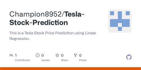 GitHub - Champion8952/Tesla-Stock-Prediction: This is a Tesla Stock Price Prediction using ...