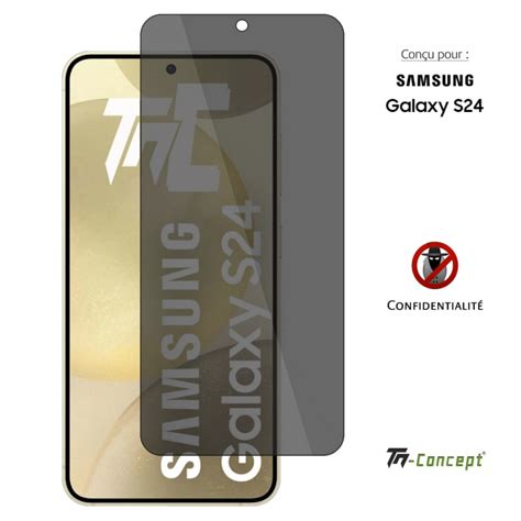 Verre Trempé Teinté Anti Espions Pour Samsung Galaxy S24 Tm Concept®