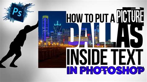 How To Put A Picture Inside Text In Photoshop Youtube