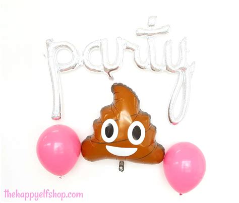 24 Poop Emoji Balloon Poop Balloon Emoji Balloons Old Etsy Uk