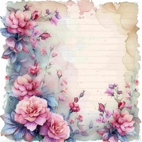 Pin On Cartas In 2024 Flower Painting Decorative Prints Shabby Chic